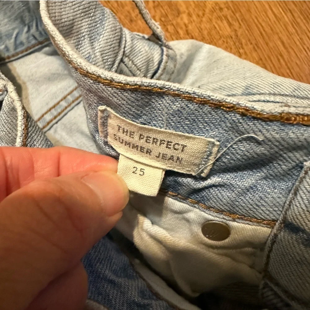 Madewell Light Blue Vintage Perfect Vintage Jeans Denim Size 25 100% Cotton